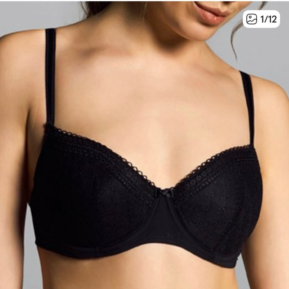 Change Bra Sofia Black Lace Padded Underwire 30G